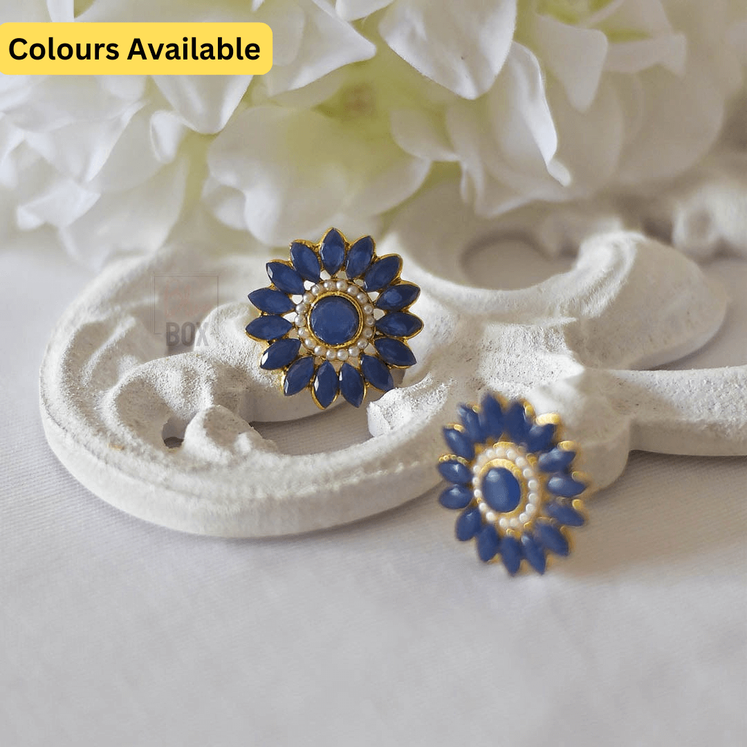 Statement Floral Studs