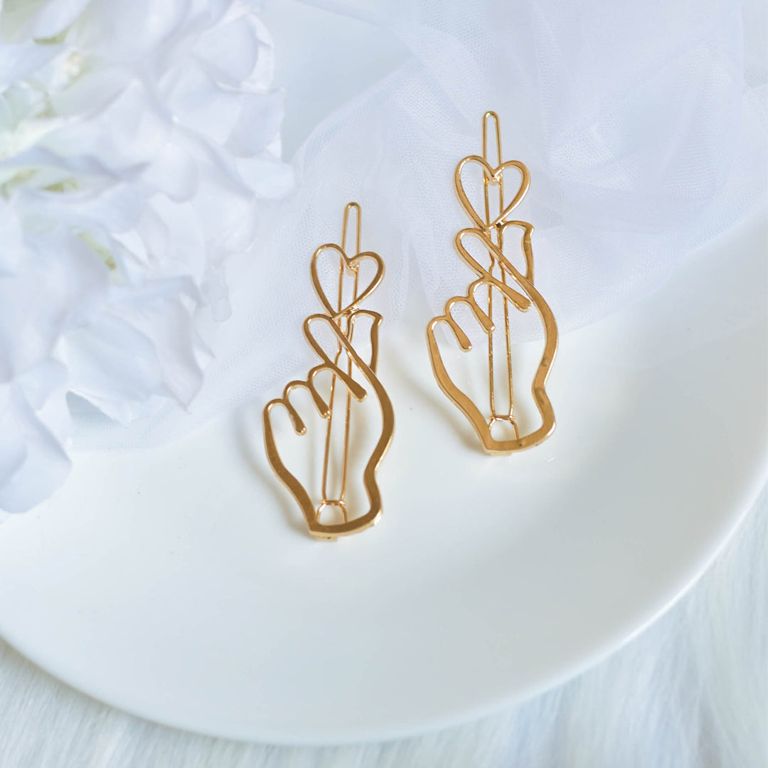 Korean Heart Hair Clip