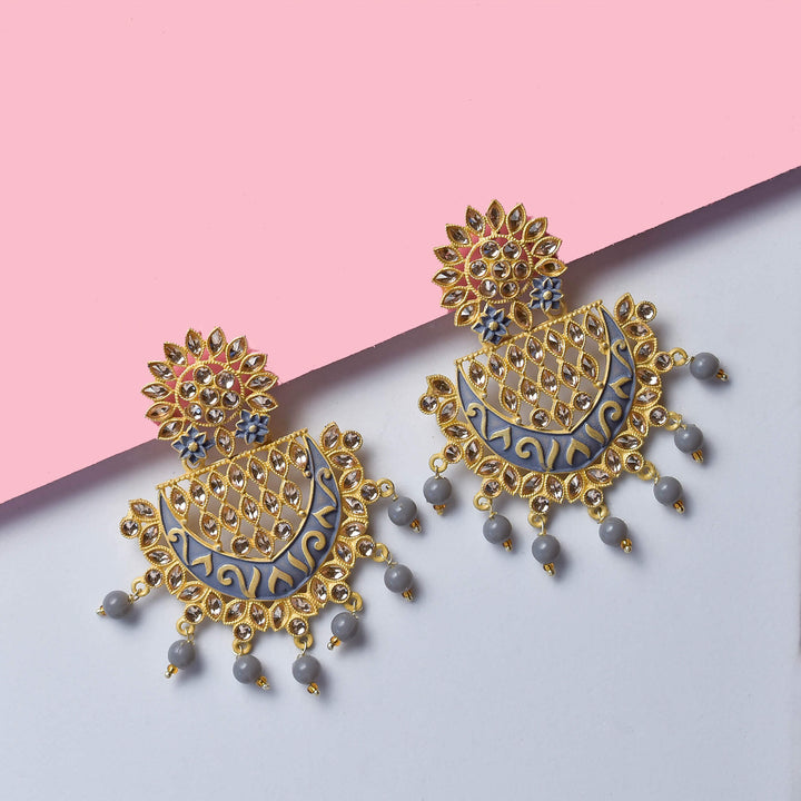 Embellished Circular Earrings