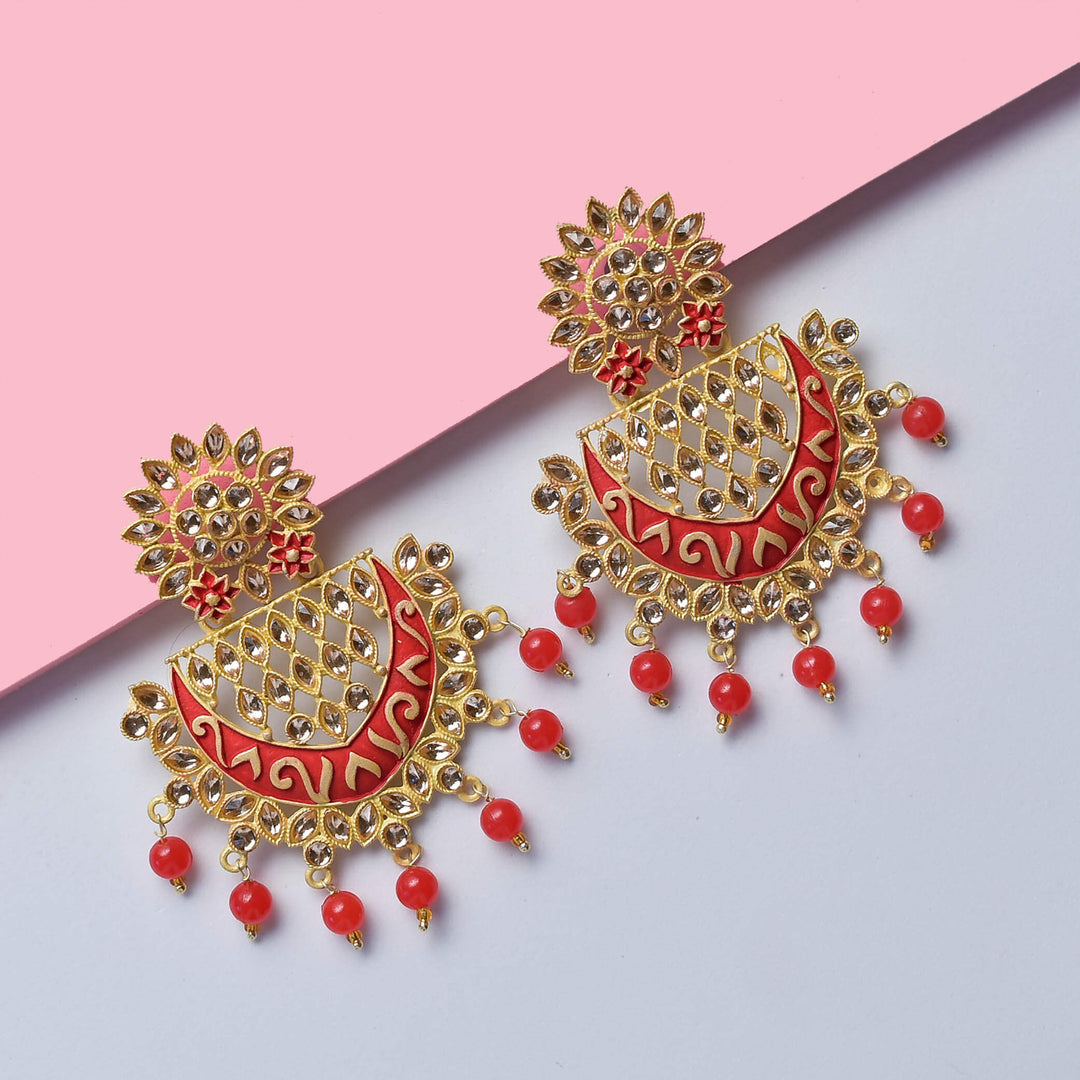 Embellished Circular Earrings
