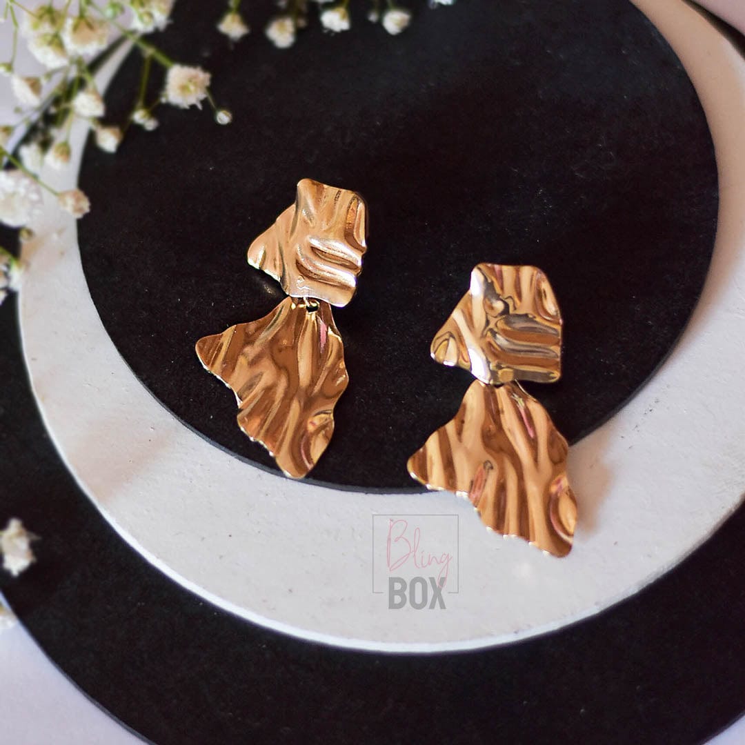 Statement Abstract Crippled Earrings