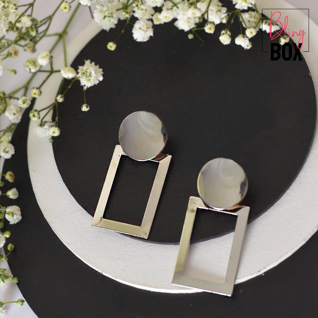 Hollow Rectangular Earrings