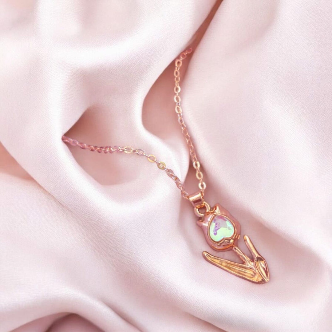 Tulip Fields Rose Gold Neclace