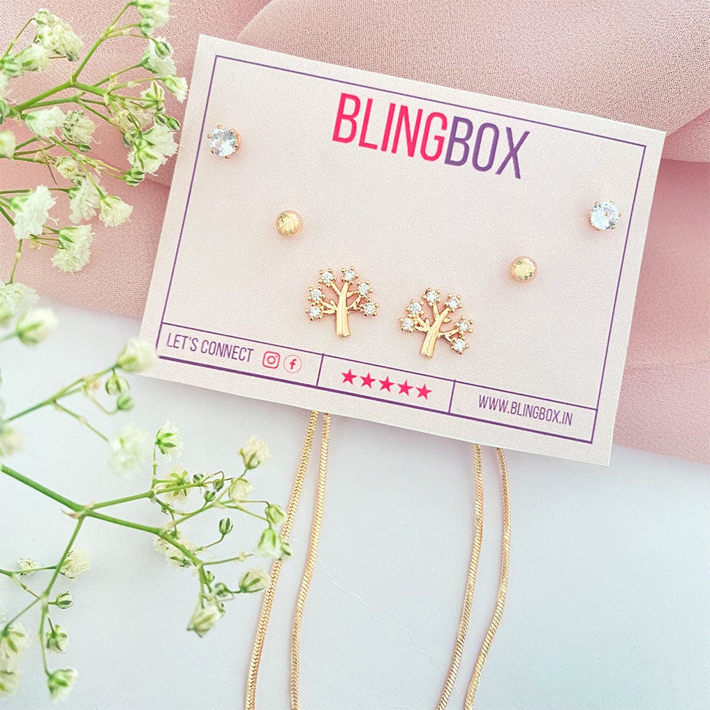Bling Box Earring Combo Tree of Life Jewellery