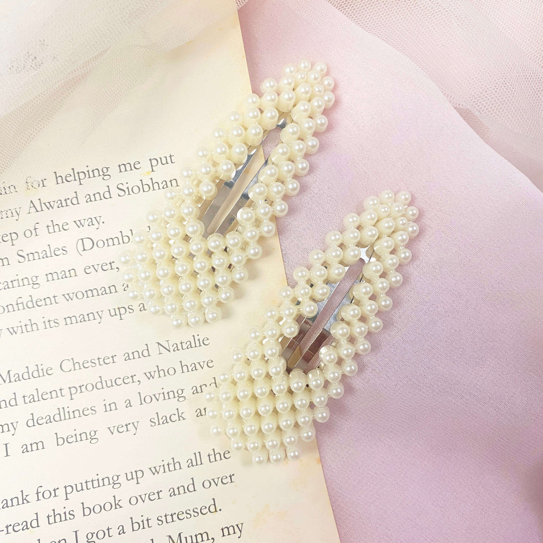 Casual Pearl Hair Clips