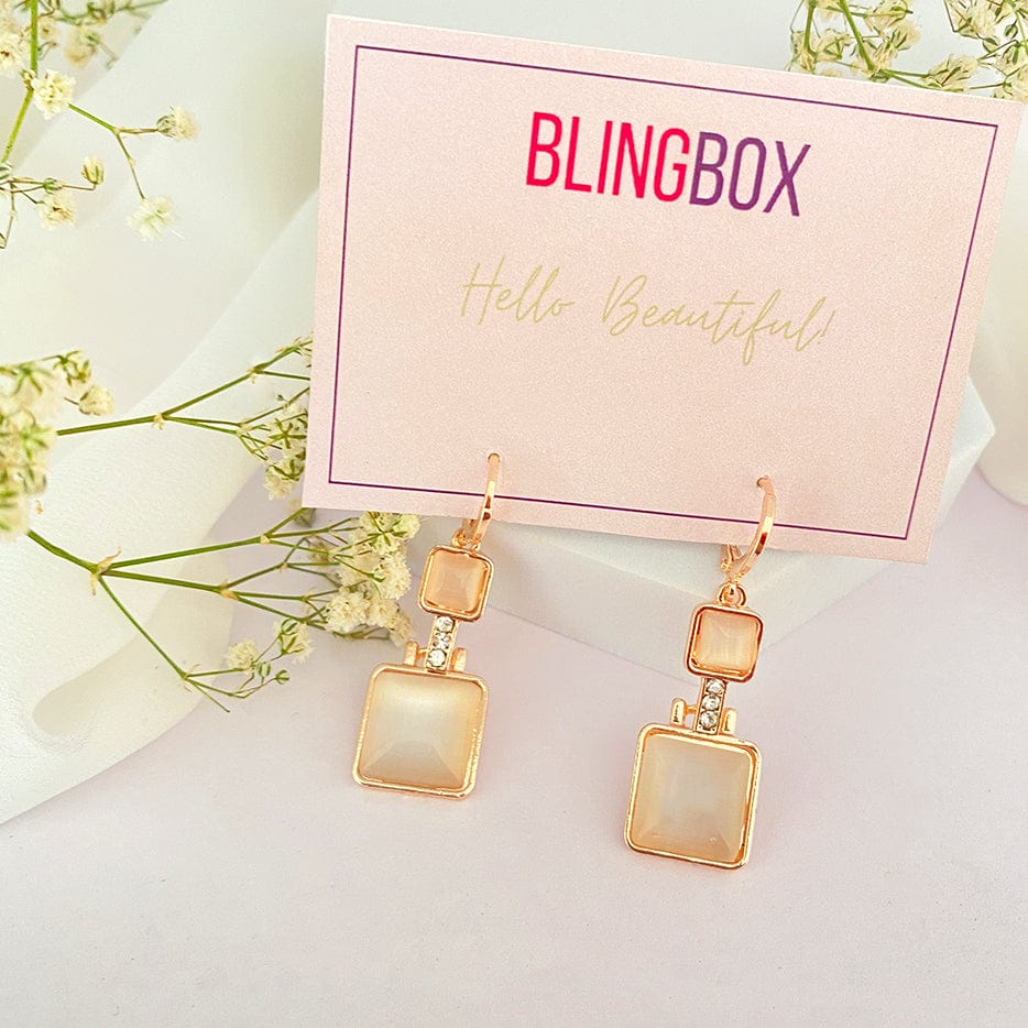 Unique Square Huggie Earrings