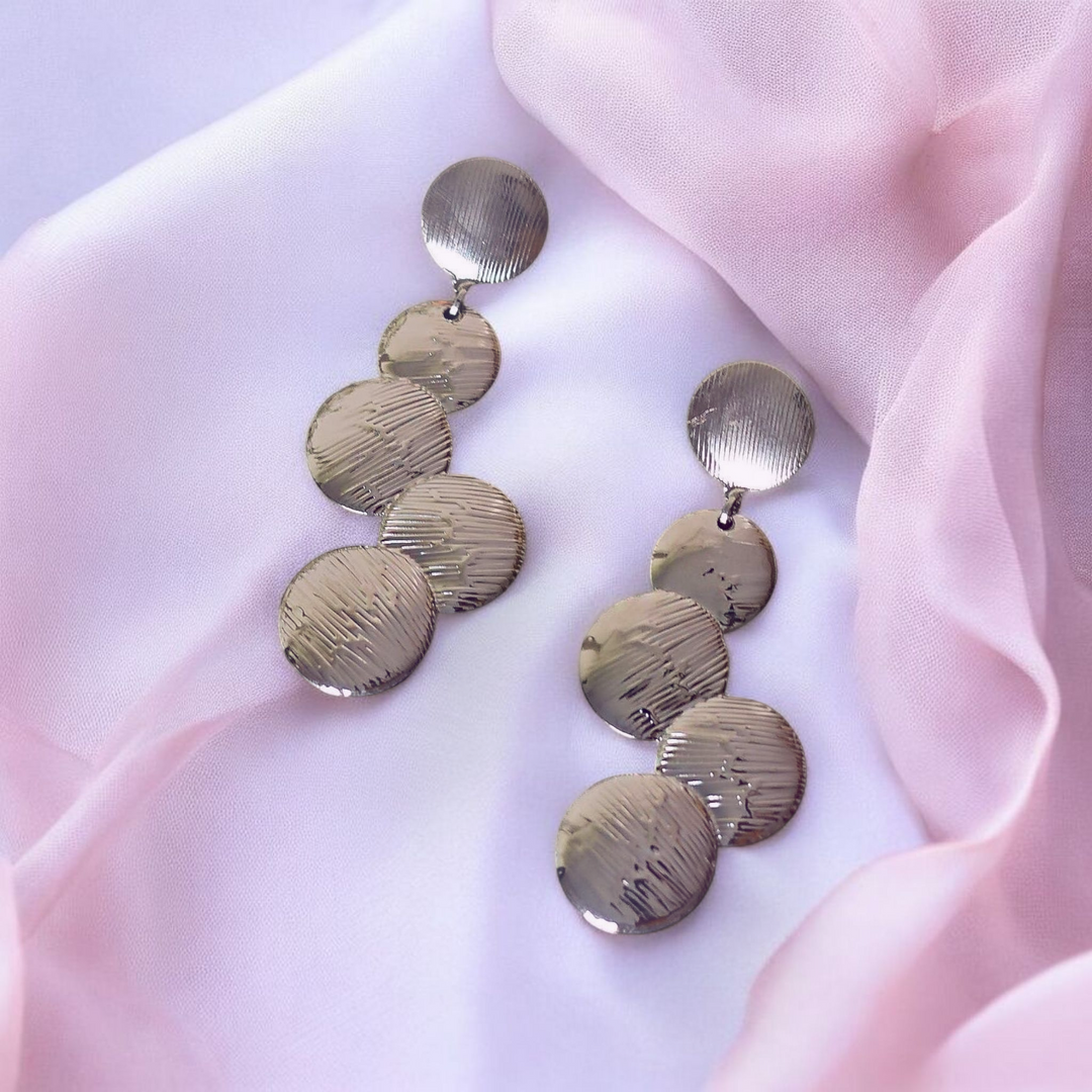 Modern Grape Drop Earrings