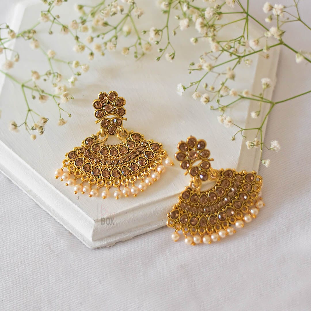 Bling Box Jewellery Alluring Crescent Pearl Drop Earrings Jewellery