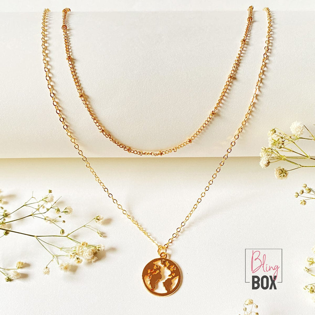 Bling Box Jewellery Around the world Layered Necklace Jewellery