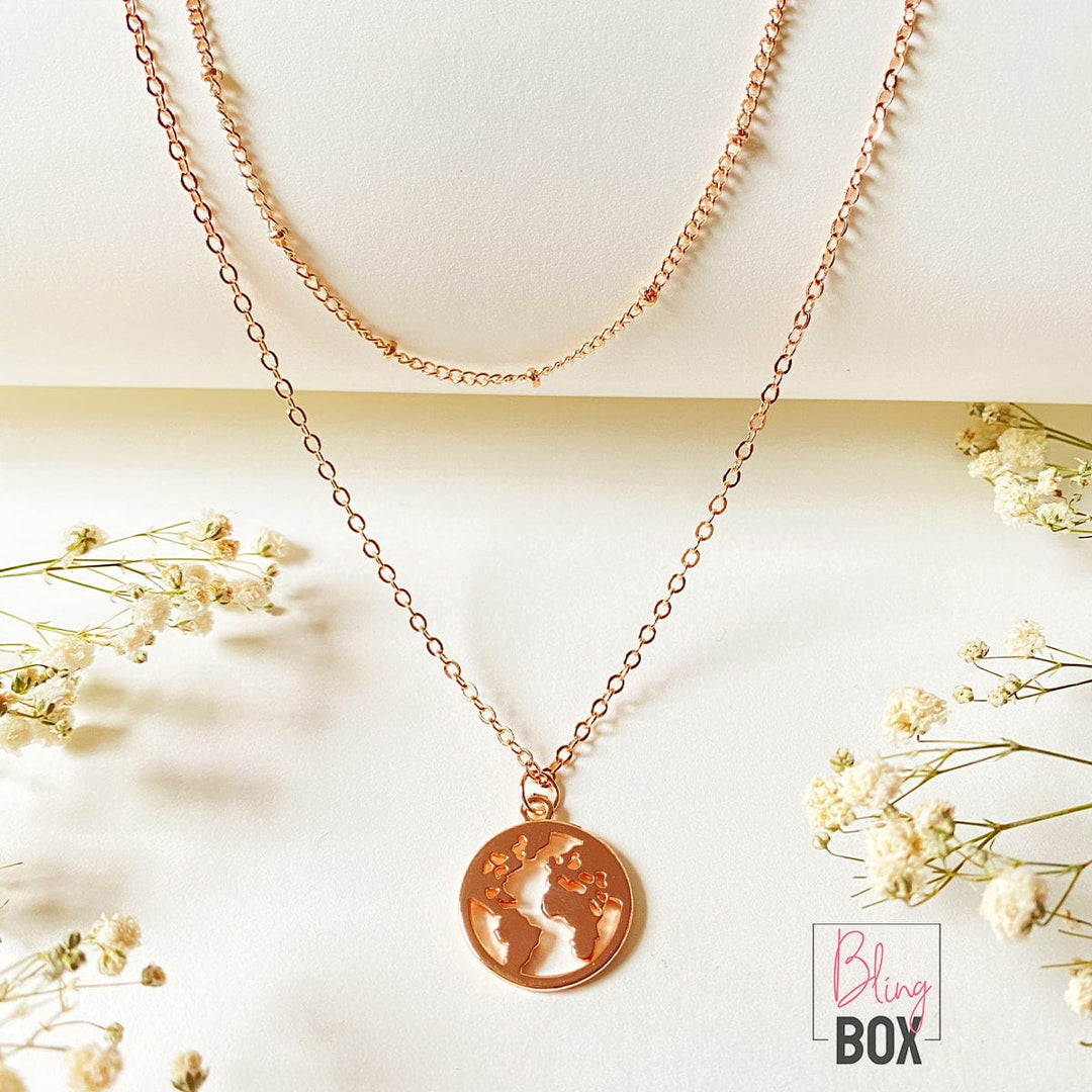 Bling Box Jewellery Around the world Layered Necklace Jewellery