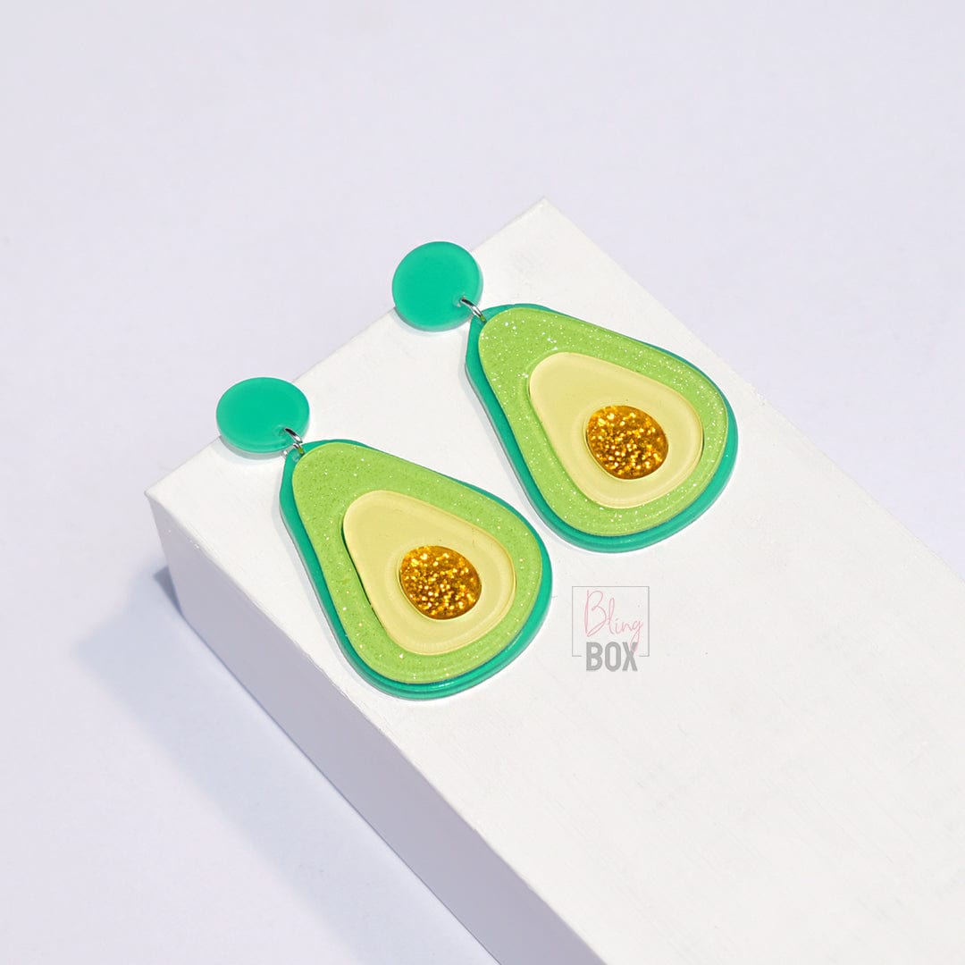 Bling Box Jewellery Avocado Earrings Jewellery