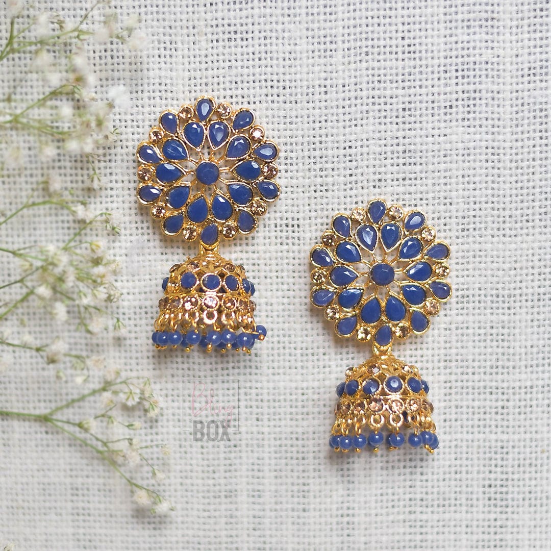 Bling Box Jewellery Bling Embellished Jhumkas Jewellery