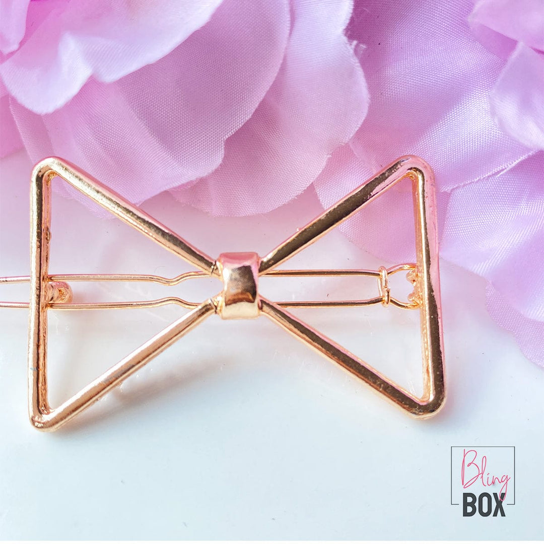 Bling Box Jewellery Bow Shaped Hair Clip Jewellery