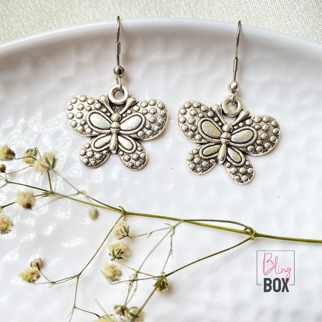 Bling Box Jewellery Butterfly Charm Earrings Jewellery