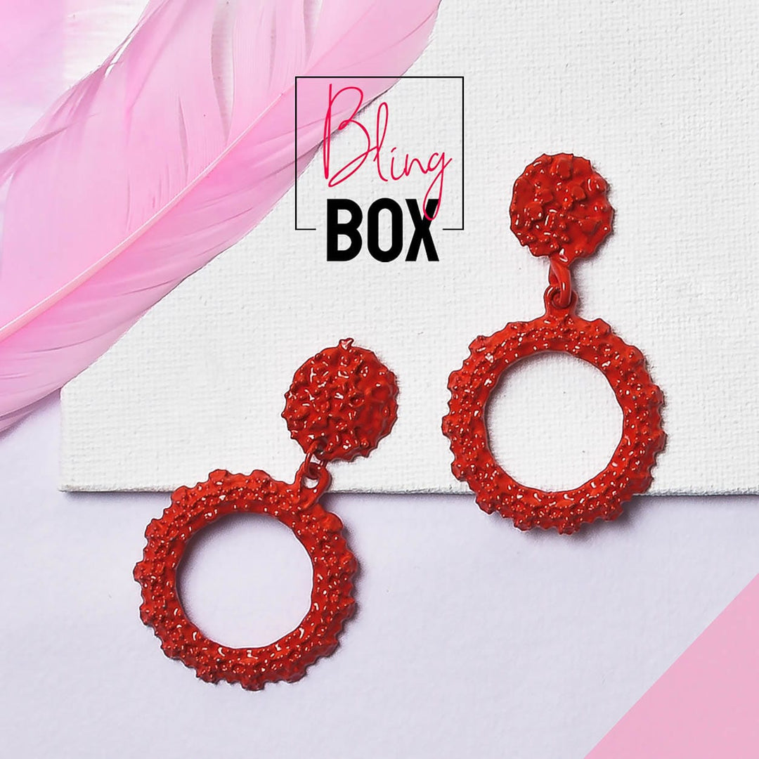 Bling Box Jewellery Casual Hoop Drop Earrings Jewellery