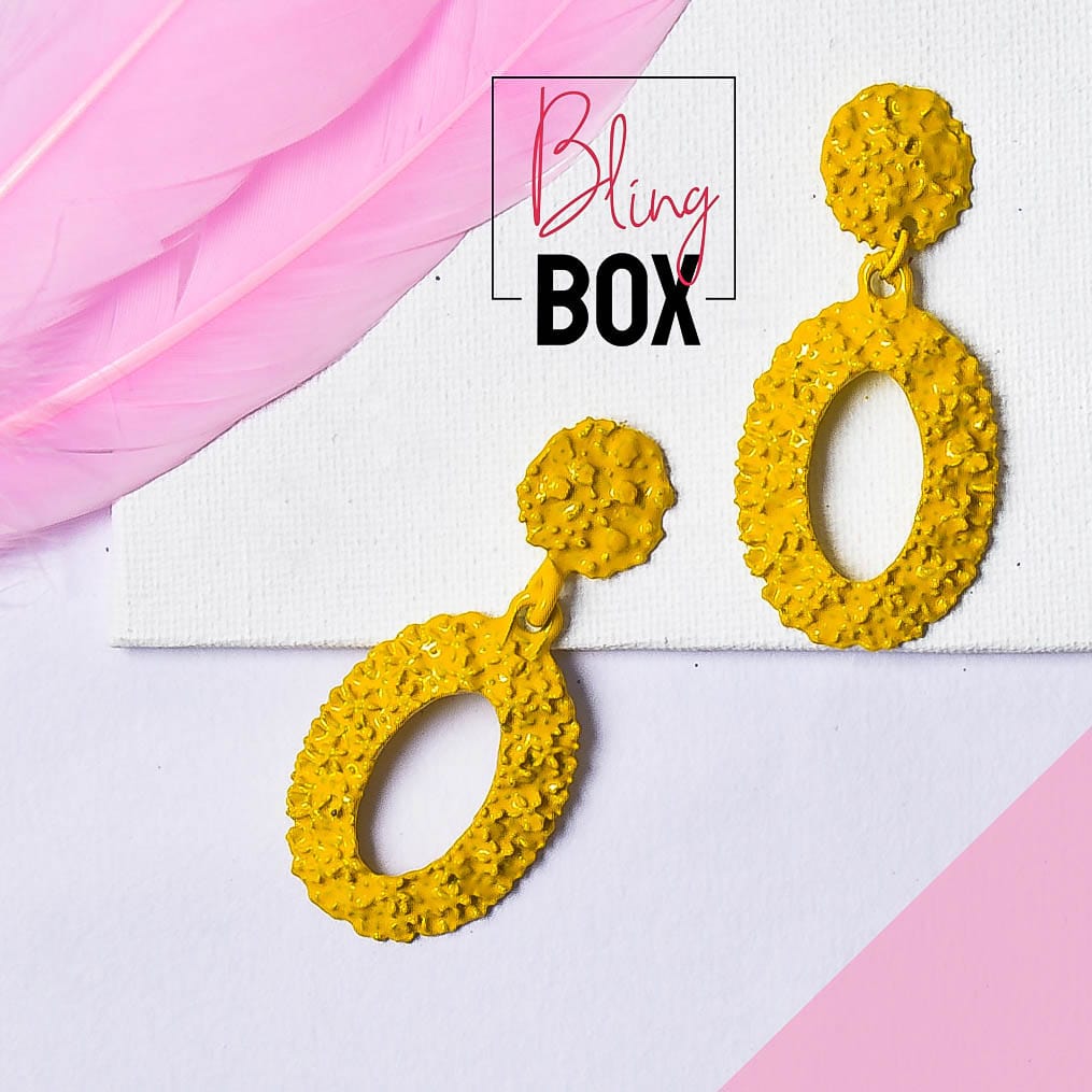 Bling Box Jewellery Casual Oval Drop Earrings Jewellery