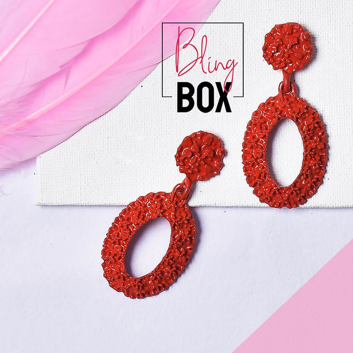 Bling Box Jewellery Casual Oval Drop Earrings Jewellery