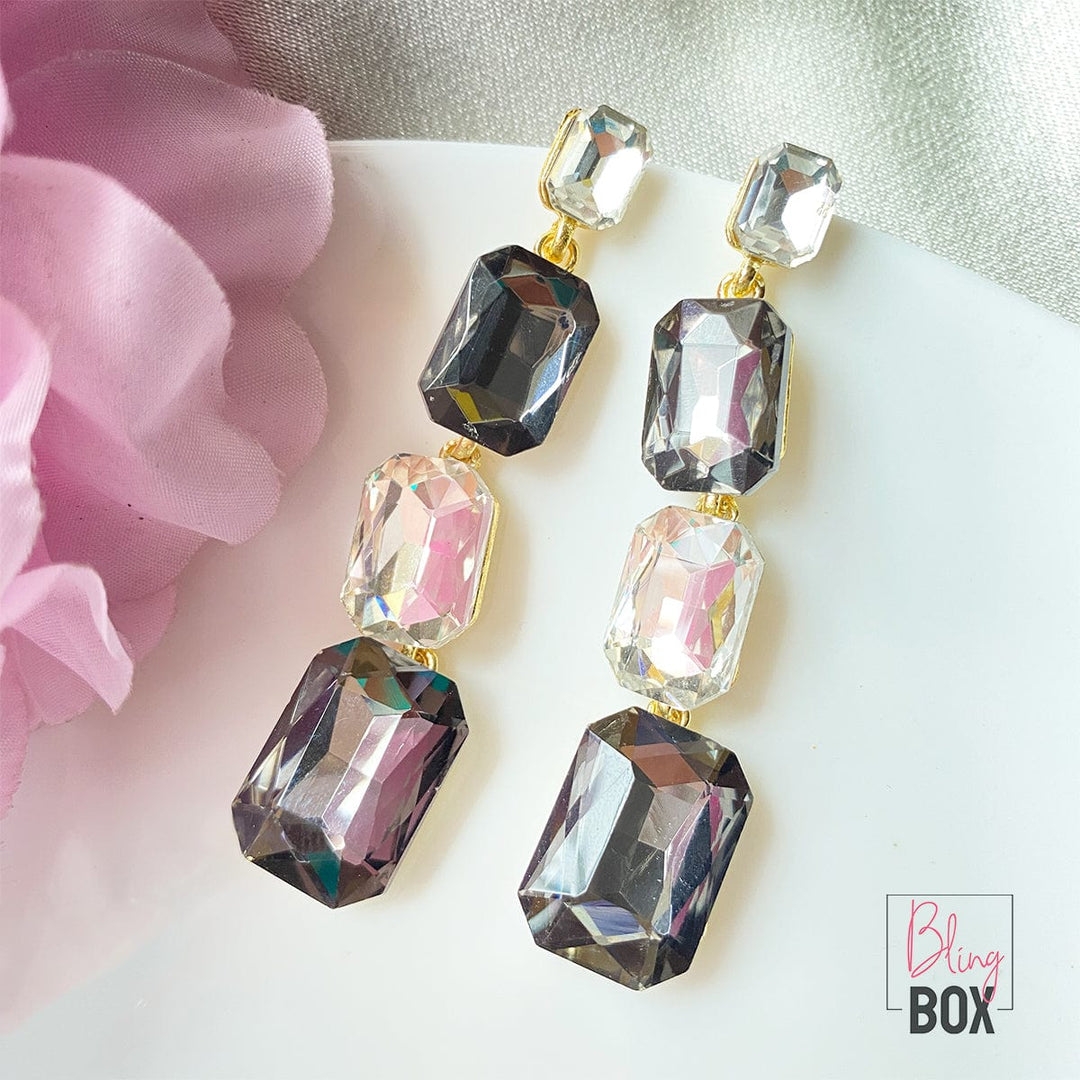 Bling Box Jewellery Chess Drop Earrings Jewellery