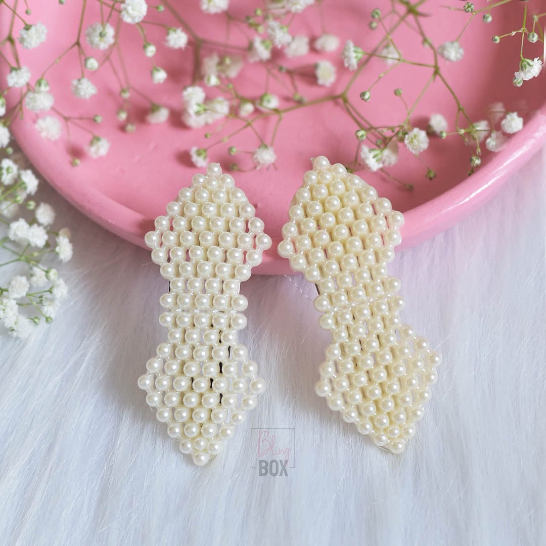 Classy Pearl Hair Clips – Bling Box