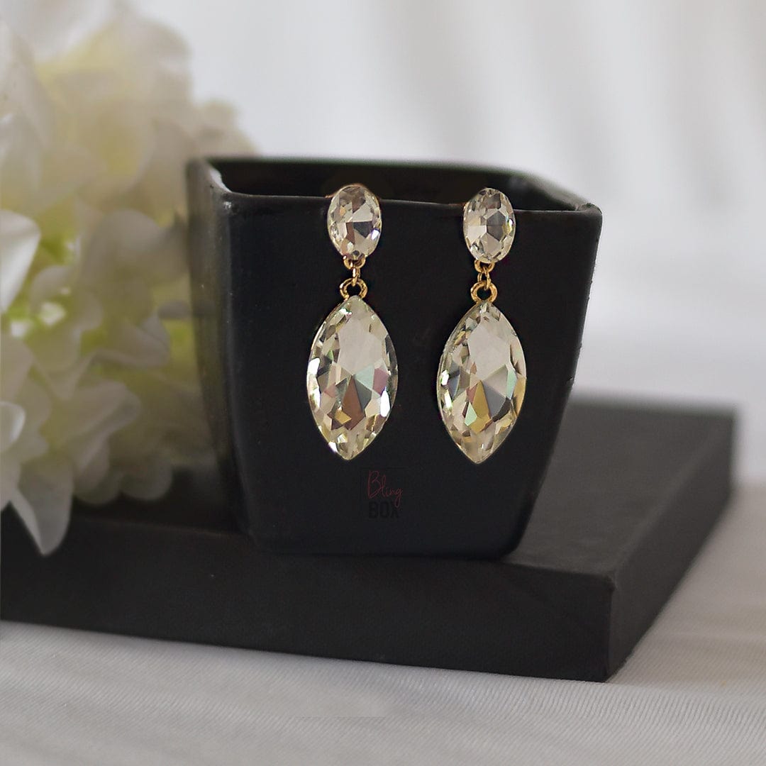 Bling Box Jewellery Crystal Dew Drop Earrings Jewellery