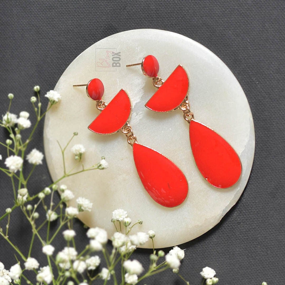 Bling Box Jewellery Dewdrop Enamel Earrings Jewellery