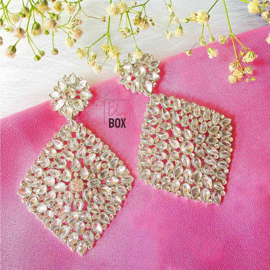 Bling Box Jewellery Diamond Silver Celebration Earrings Jewellery