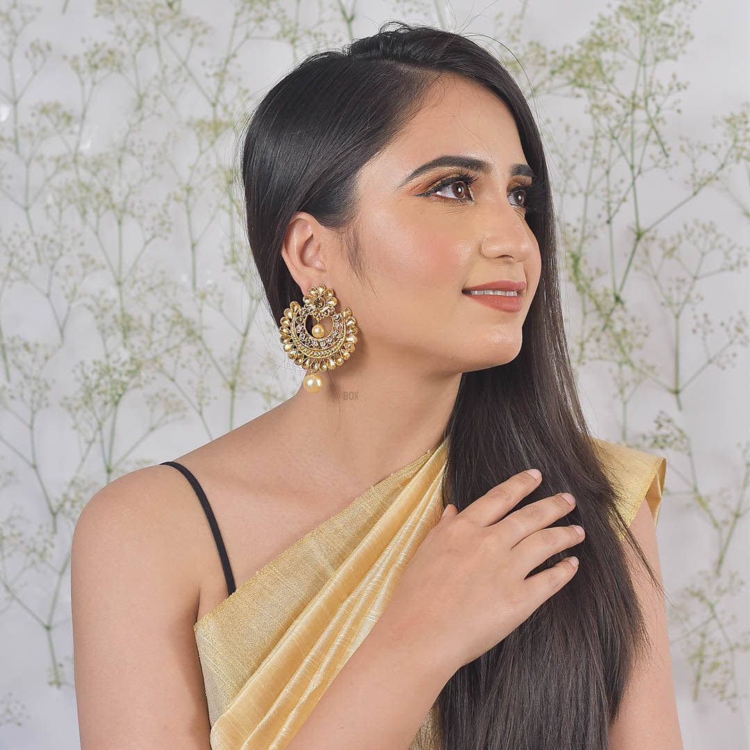 Bling Box Jewellery Elegant Chandbali Earrings Jewellery