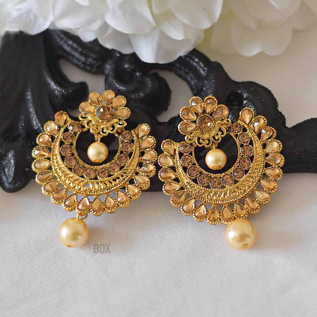 Bling Box Jewellery Elegant Chandbali Earrings Jewellery