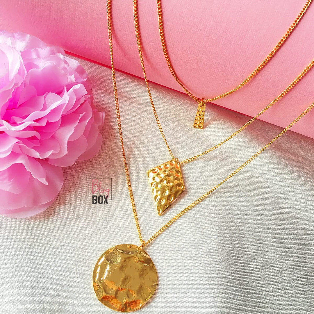 Bling Box Jewellery Elegant Charm Layered Necklace: Jewellery
