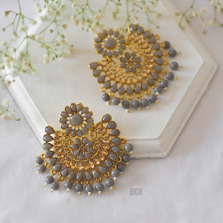 Bling Box Jewellery Elegant Gold Tone Chandbali Earrings Jewellery