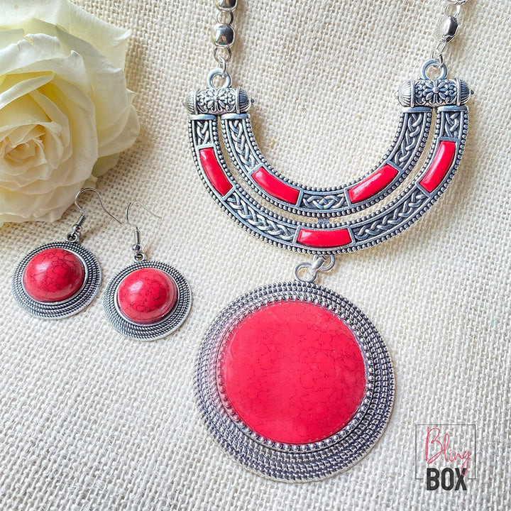 Bling Box Jewellery Ethnic Oxidized Statement Set Jewellery