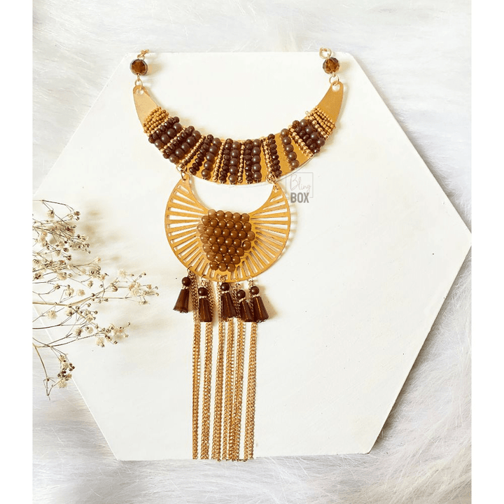 Bling Box Jewellery Gorgeous Gold Boho Necklace Jewellery