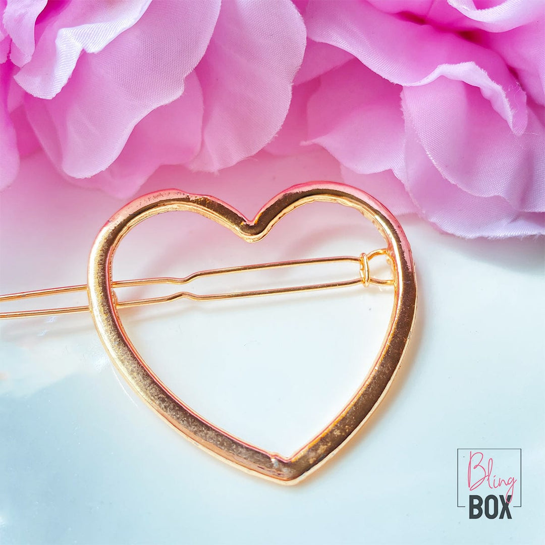 Bling Box Jewellery Heart Hair Clip Jewellery