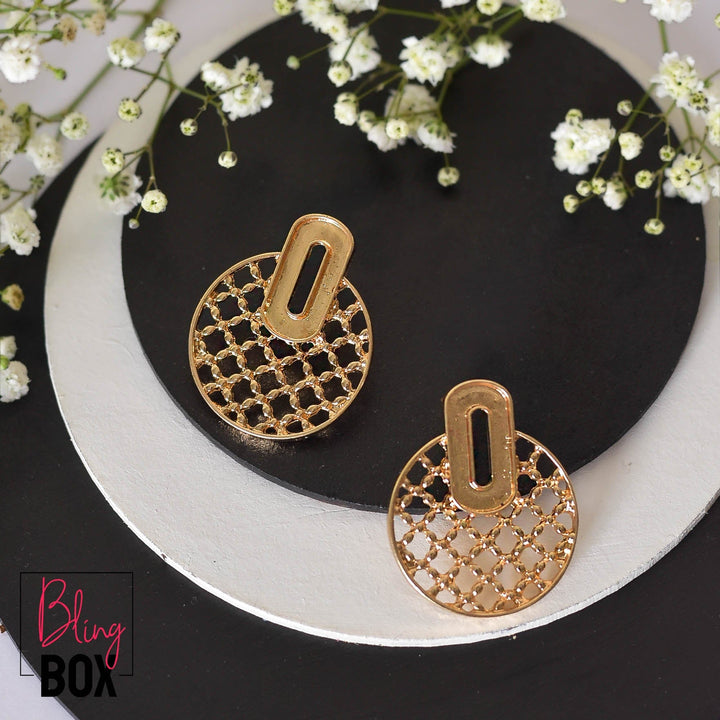 Bling Box Jewellery Honeycomb Studs Jewellery 