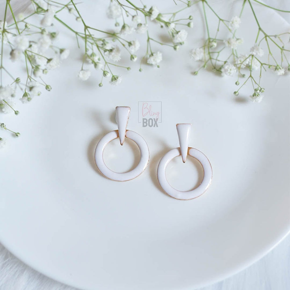 Bling Box Jewellery Hoop Enamelled Earrings Jewellery