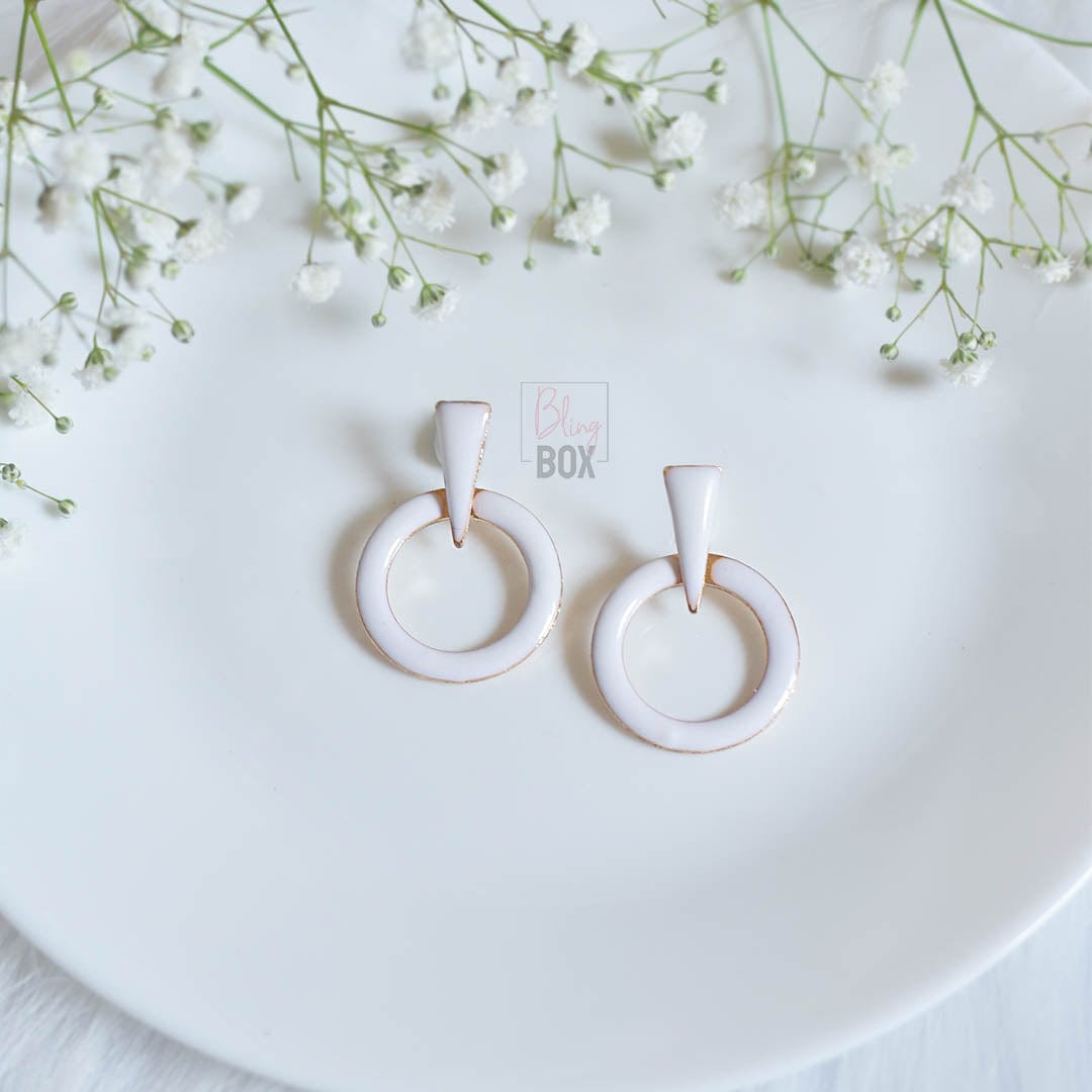 Bling Box Jewellery Hoop Enamelled Earrings Jewellery