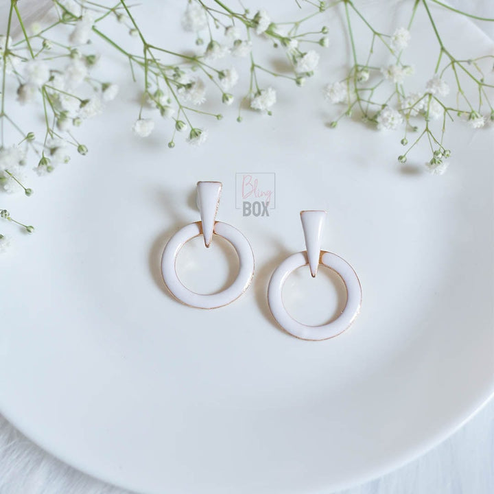 Bling Box Jewellery Hoop Enamelled Earrings Jewellery