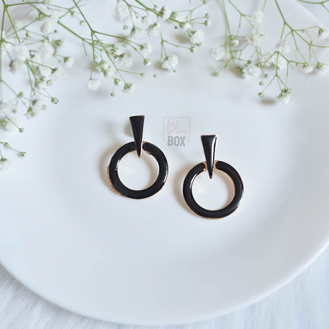 Bling Box Jewellery Hoop Enamelled Earrings Jewellery