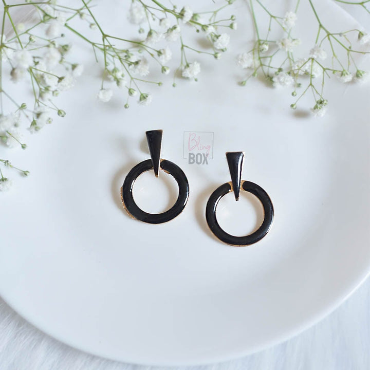 Bling Box Jewellery Hoop Enamelled Earrings Jewellery