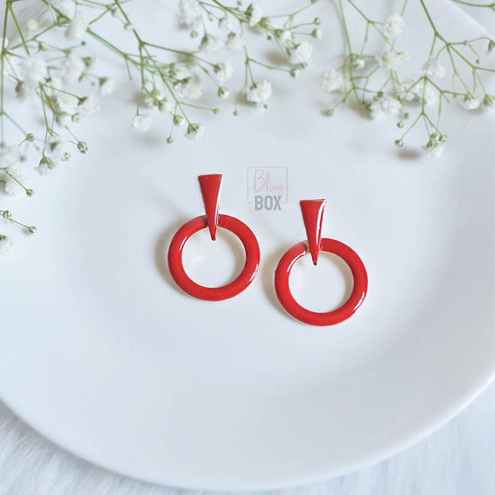Bling Box Jewellery Hoop Enamelled Earrings Jewellery