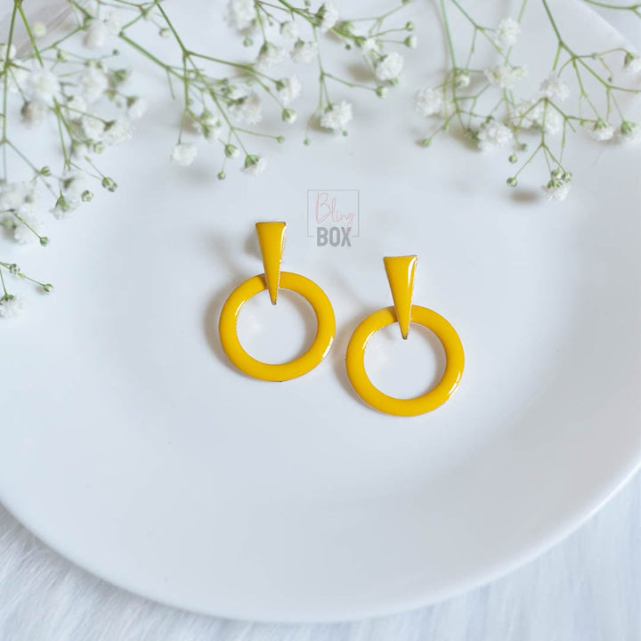 Bling Box Jewellery Hoop Enamelled Earrings Jewellery