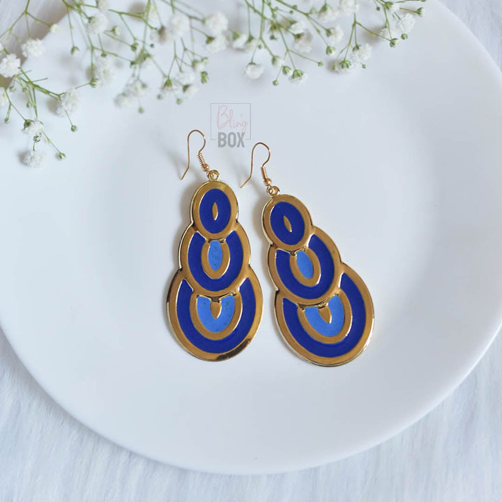 Bling Box Jewellery Layered Enamelled Earrings Jewellery