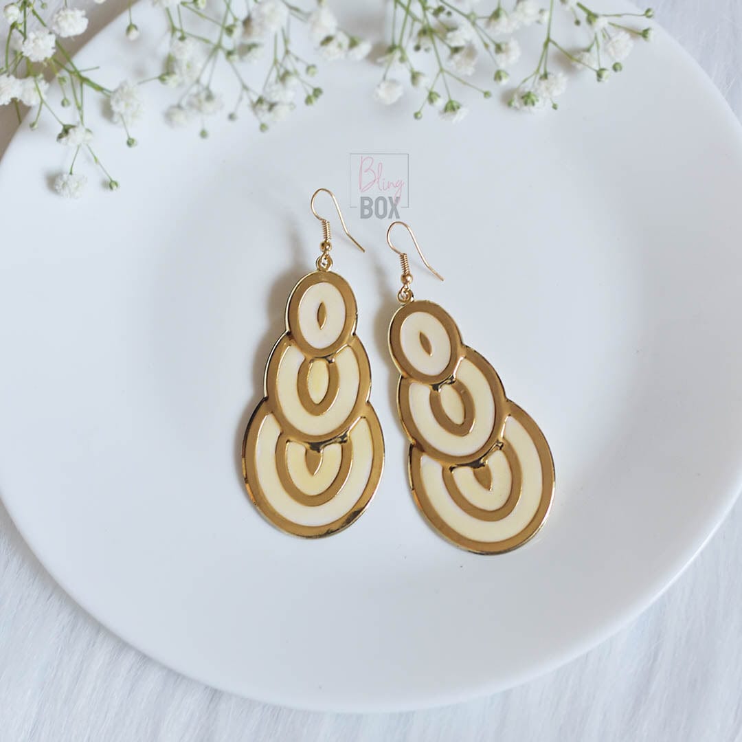 Bling Box Jewellery Layered Enamelled Earrings Jewellery