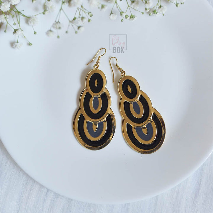 Bling Box Jewellery Layered Enamelled Earrings Jewellery