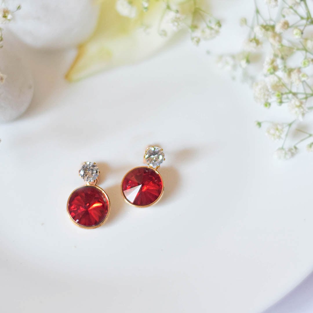 Bling Box Jewellery Little Circular Studded Earrings Jewellery