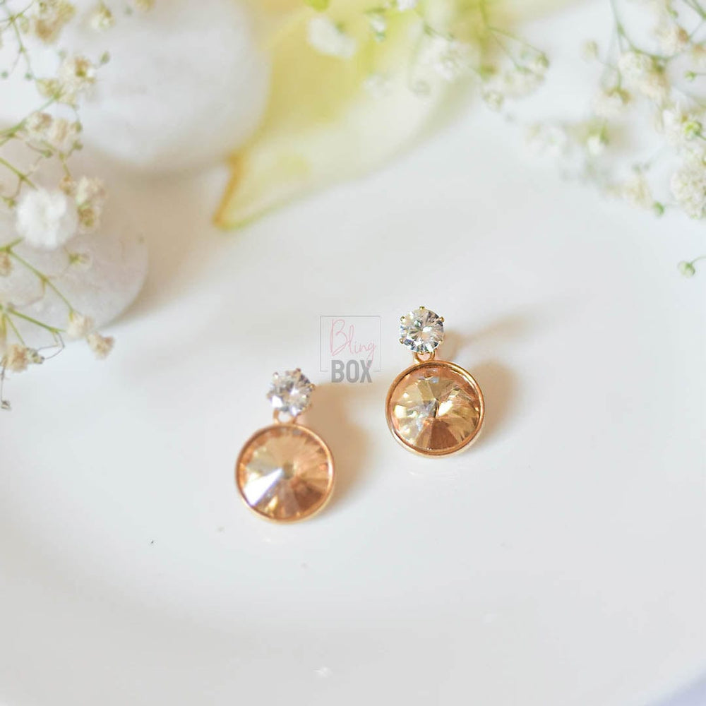 Bling Box Jewellery Little Circular Studded Earrings Jewellery