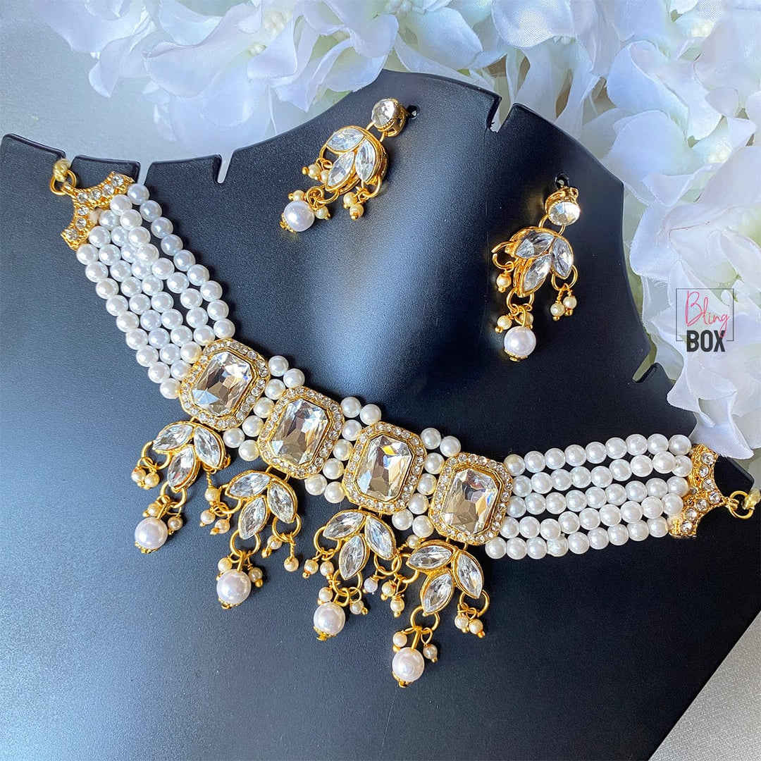 Bling Box  Pearl Diamond Celebration Set Jewellery 