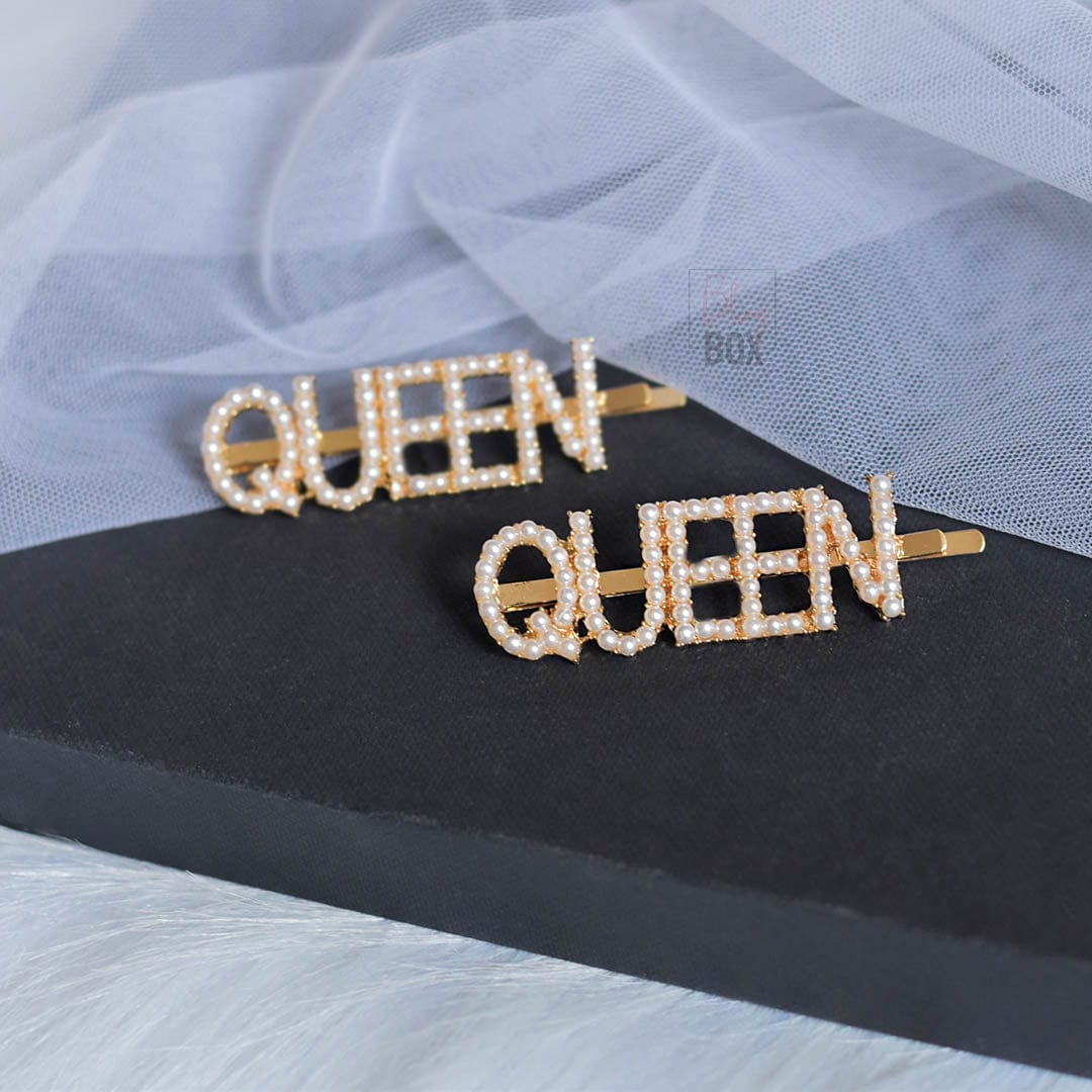 Bling Box Jewellery Pearl Queen Hair Clip Jewellery