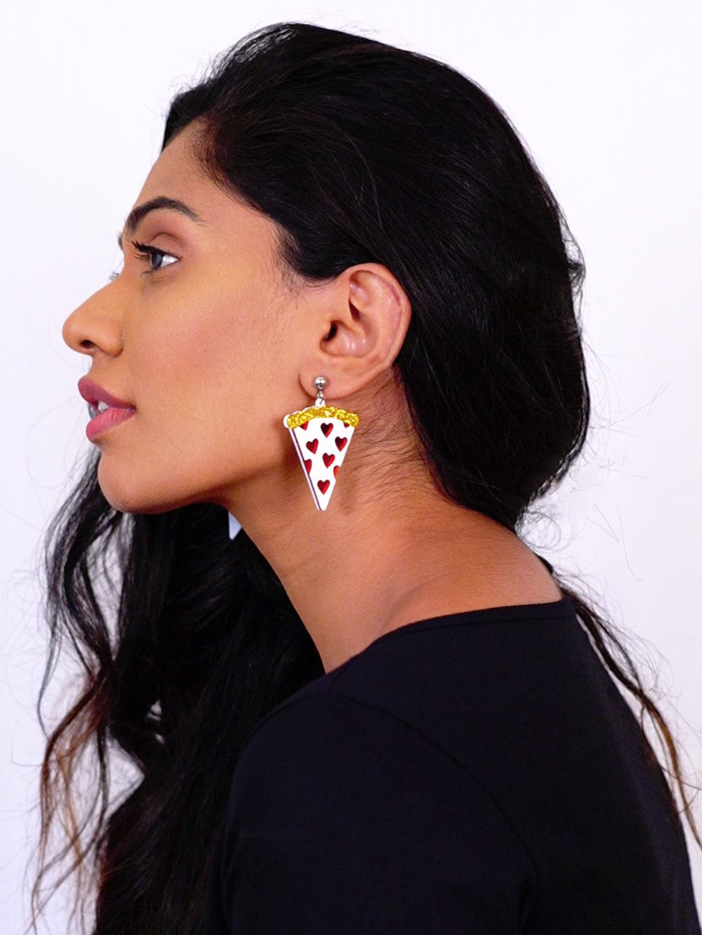 Bling Box Jewellery Pizza Love Earrings Jewellery