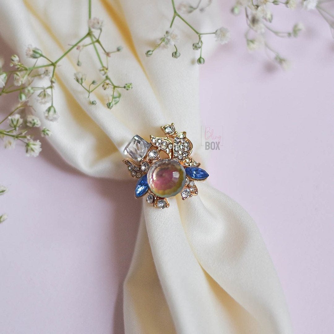 Bling Box Jewellery Rainbow Centered Abstract Ring Jewellery
